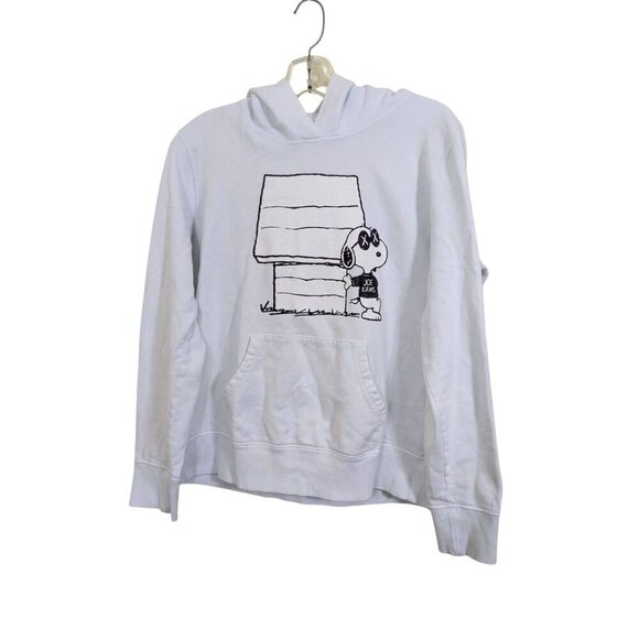 KAWS x Peanuts UT Uniqlo Snoopy Hoodie Sweatshirt Adult Size Medium White Unisex - Picture 1 of 8